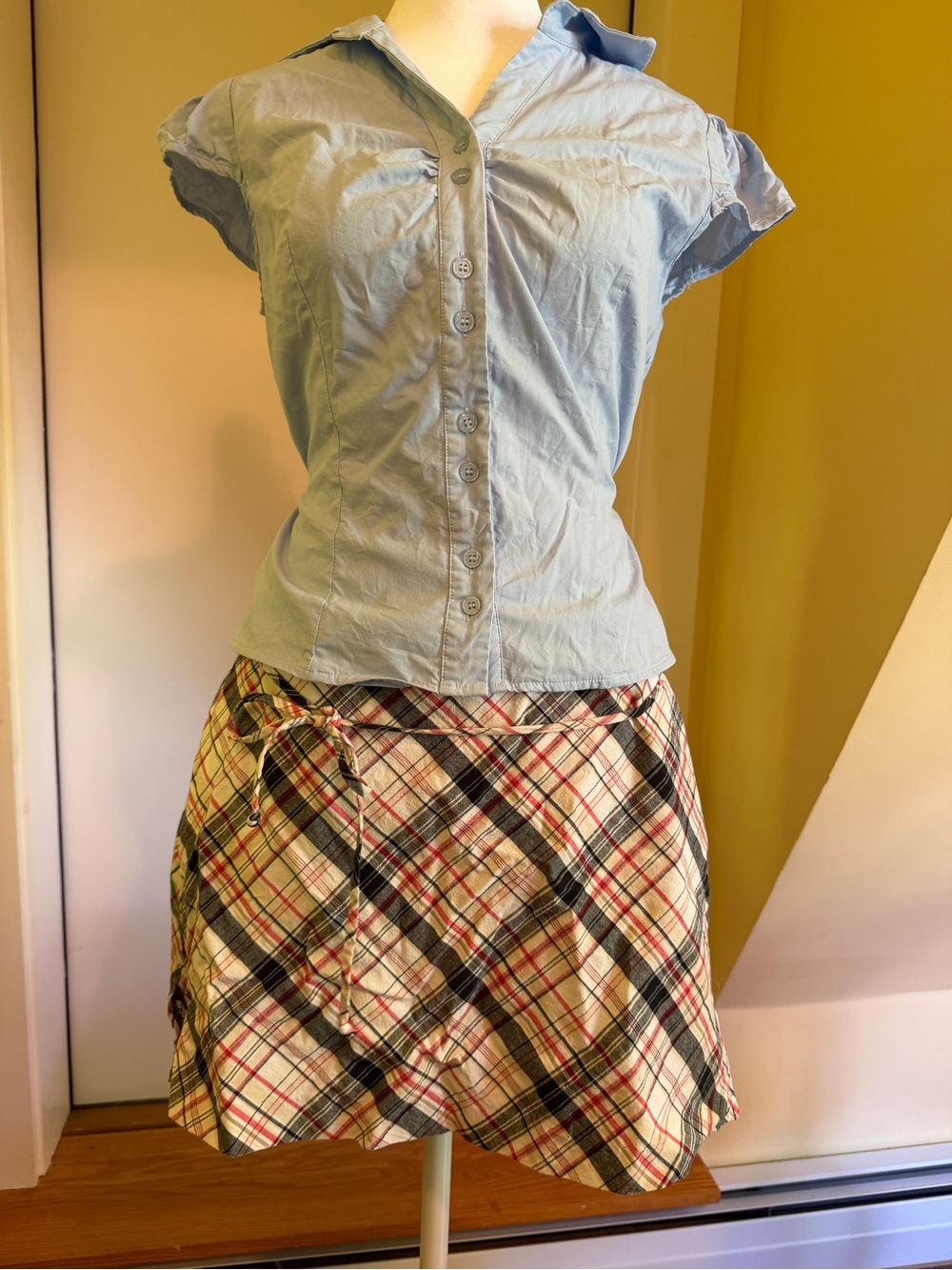 Plaid Mini Skort